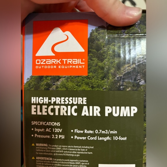 Ozark Trail - AC120V Powerful Elec. Pump, Black, SIZE:6.5"x4"x4.5", (NWT) - Picture 3 of 10